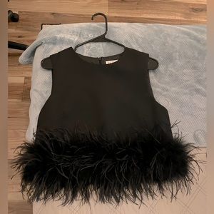 Feather going-out top!